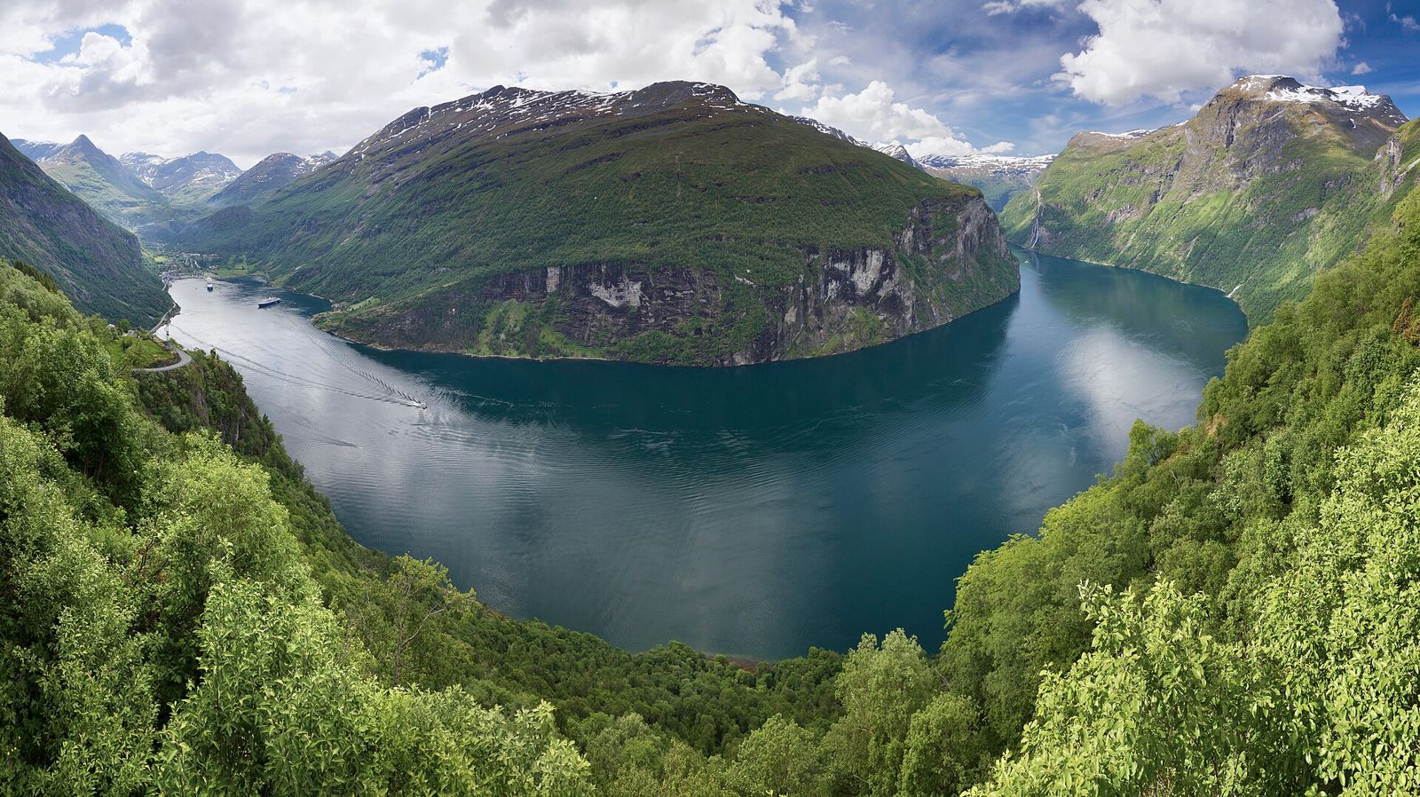 De Geirangerfjord in Noorwegen